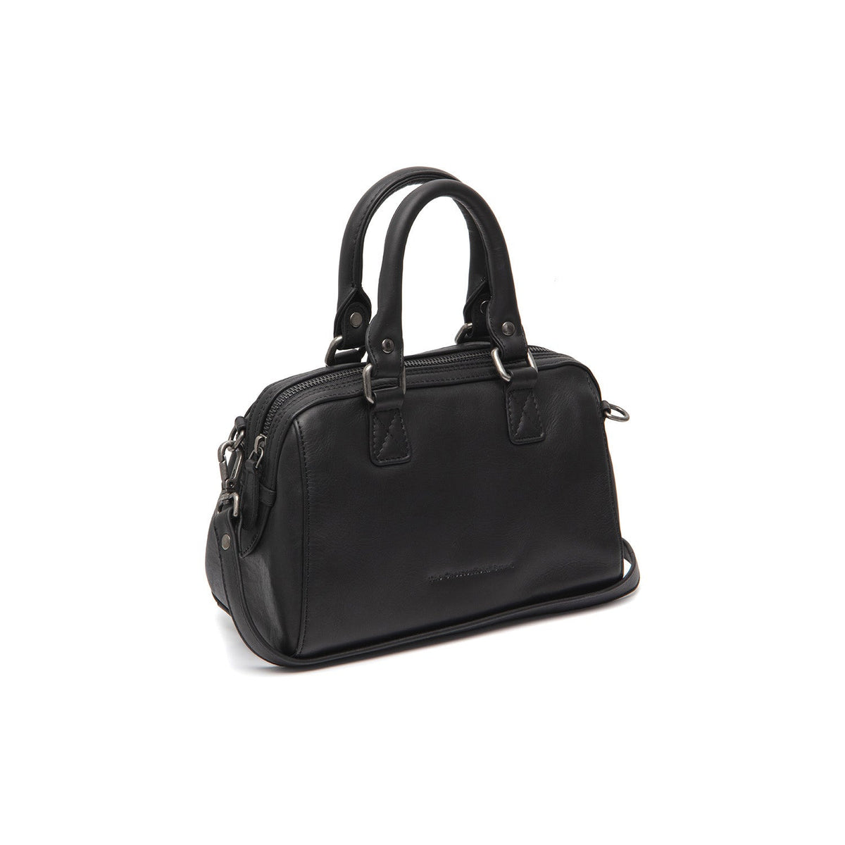 Dalford Full-Grain Leather Handbag in Classic 100% Full-Grain Leather - Front Profile View &amp; Tailored Silhouette | Buy Online