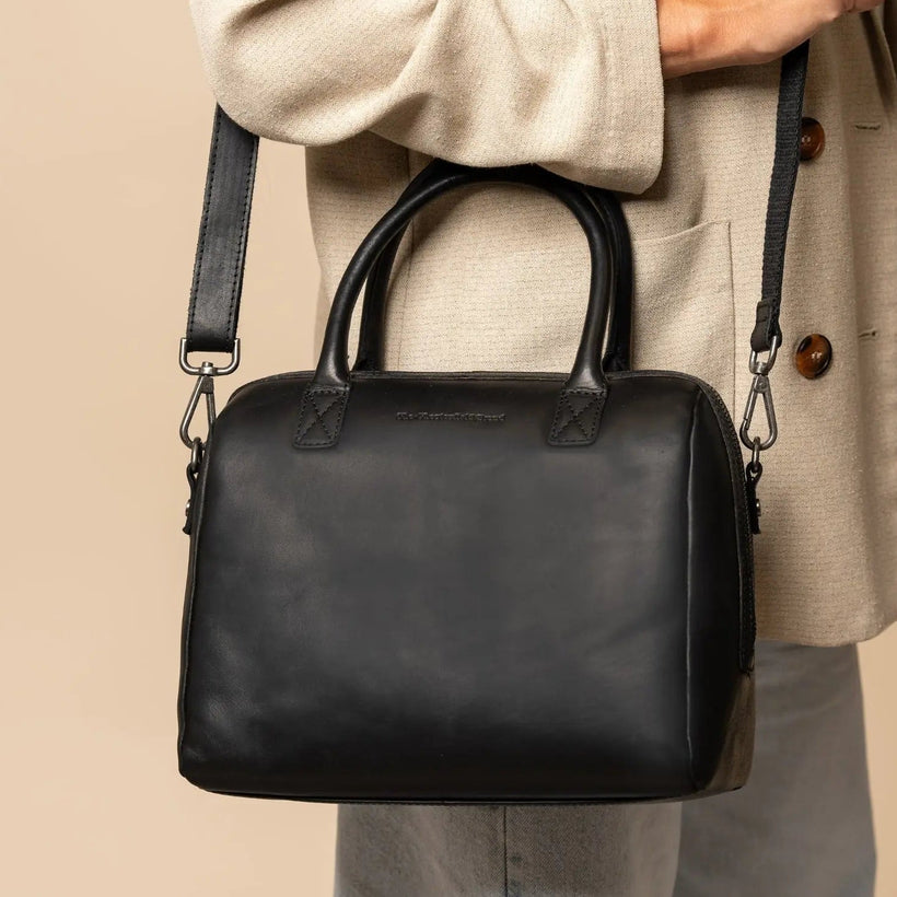 Langton Full-Grain Leather Handbag женская