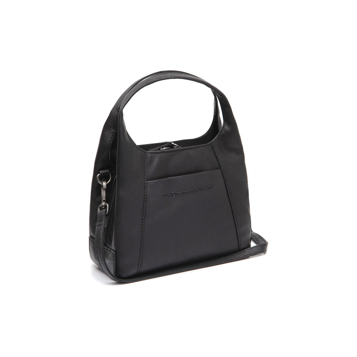 Lunera Full-Grain Leather Handbag in Classic 100% Full-Grain Leather - Front Profile View &amp; Tailored Silhouette | Buy Online