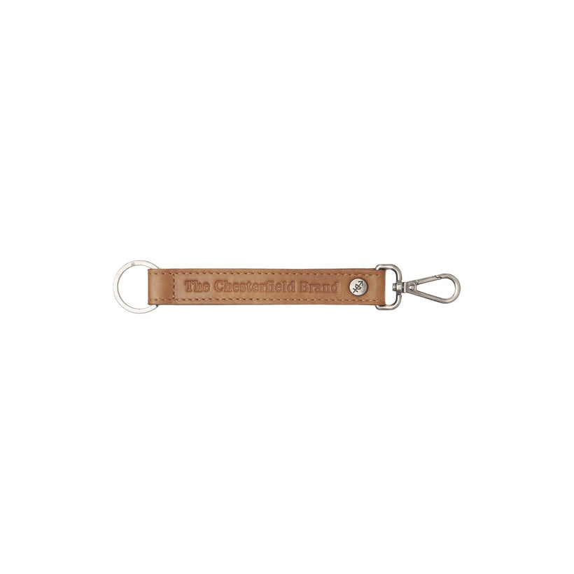 Leather Key Ring Коньячная женская