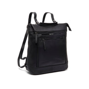 Caldero Full-Grain Leather Laptop Backpack in Classic 100% Full-Grain Leather - Full Exterior Front Profile View | Buy Online