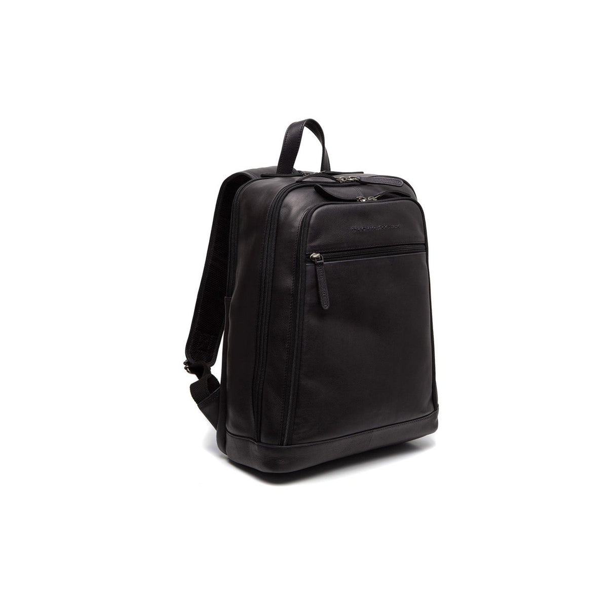 Detroit Full-Grain Leather Laptop Backpack из классической 100% цельнозерновой кожи - Full Exterior Вид спереди и приталенный силуэт | Купить в официальном онлайн-магазине