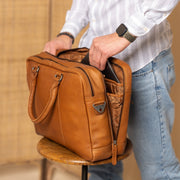 Boston Full-Grain Leather Laptop Bag – alternate product view 3