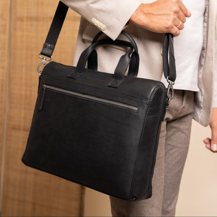 Levanto Full-Grain Leather Laptop Bag женская