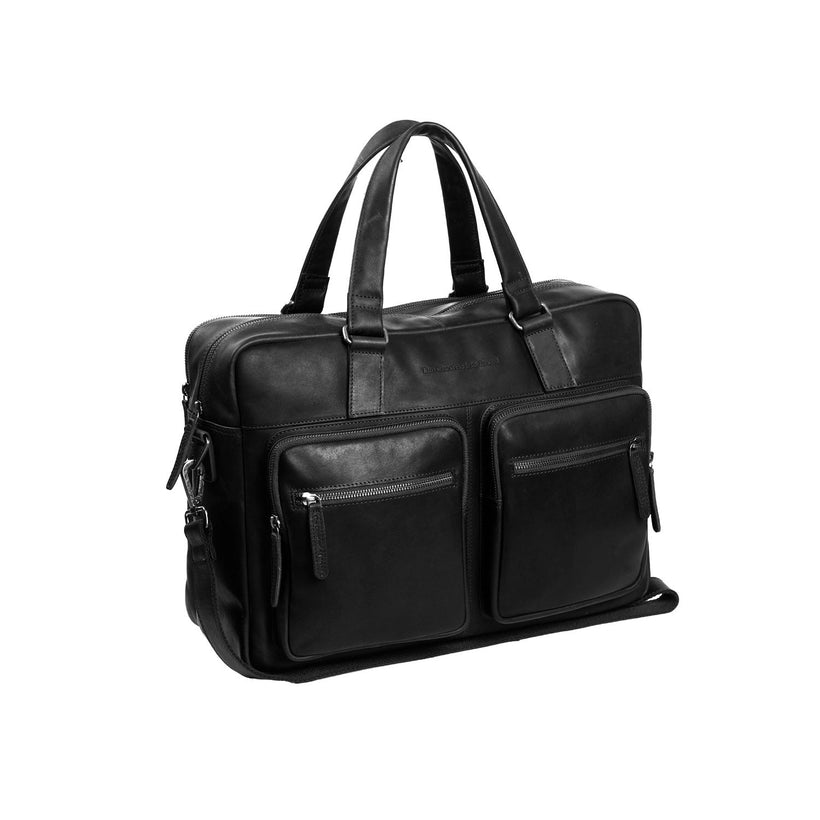 Misha Full-Grain Leather Laptop Bag женская