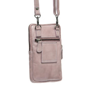 
Tailored Rib Cuffs & Hem Craftsmanship Construction Detail on Salta Цельнозерновая кожа Phone Bag