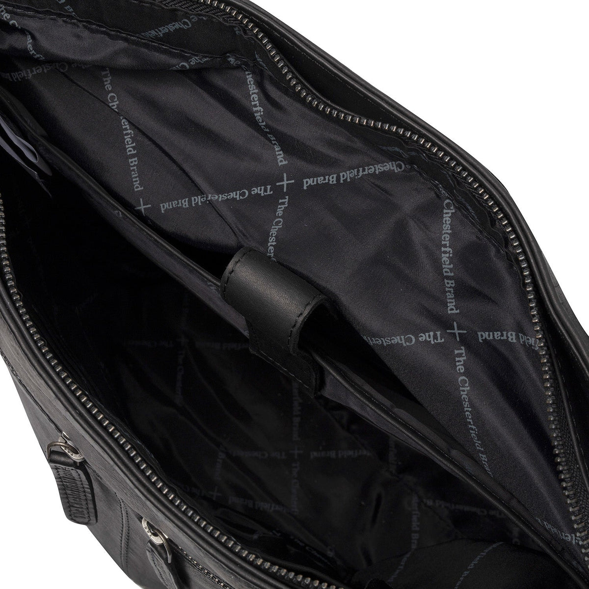 Rome Full-Grain Leather Shopper - Structured Side Profile Showing Gusset Depth &amp; Expansion Capacity