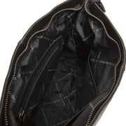 
Solid Antique Brass Hardware & Heavy-Duty Dual Zipper Detail on Amelia Кожаная сумка через плечо