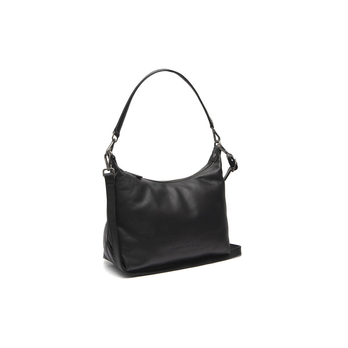 Skara Full-Grain Leather Shoulder Bag in Classic 100% Full-Grain Leather - Full Exterior Front Profile View | Buy Online
