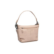 Zarita Full-Grain Leather Shoulder Bag in Classic 100% Full-Grain Leather - Full Exterior Front Profile View | Buy Online