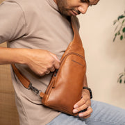 Leather Sling Bag Bowey – alternate product view 2