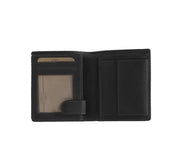 
Solid Antique Brass Hardware & Heavy-Duty Dual Zipper Detail on Carl Кожаное портмоне