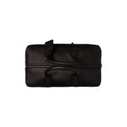 Portsmouth Full-Grain Leather Weekender Bag - Structured Side Profile Showing Gusset Depth &amp; Expansion Capacity