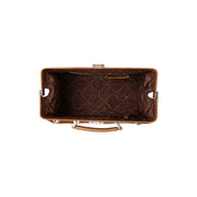 Solid Antique Brass Hardware &amp; Heavy-Duty Dual Zipper Detail on Texel Full-Grain Leather Weekender Bag