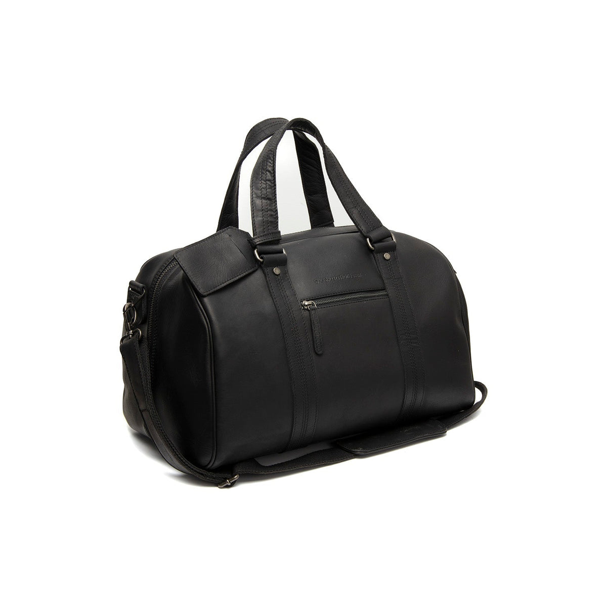 Volenza Full-Grain Leather Weekender Bag in Classic 100% Full-Grain Leather - Full Exterior Front Profile View | Buy Online
