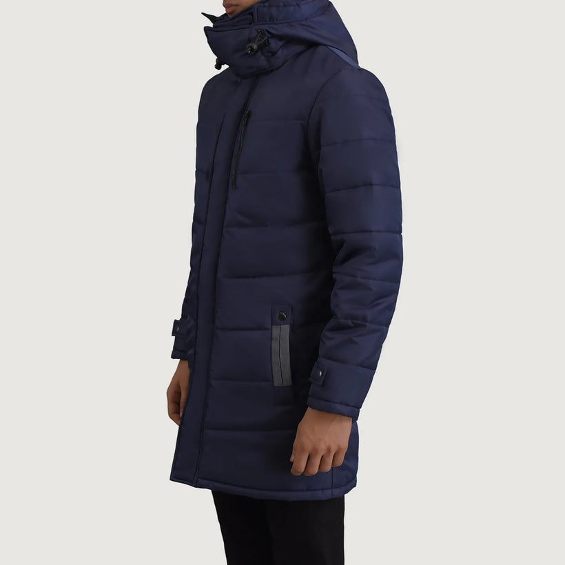 Moore Синий Hooded Parka для Мужчин