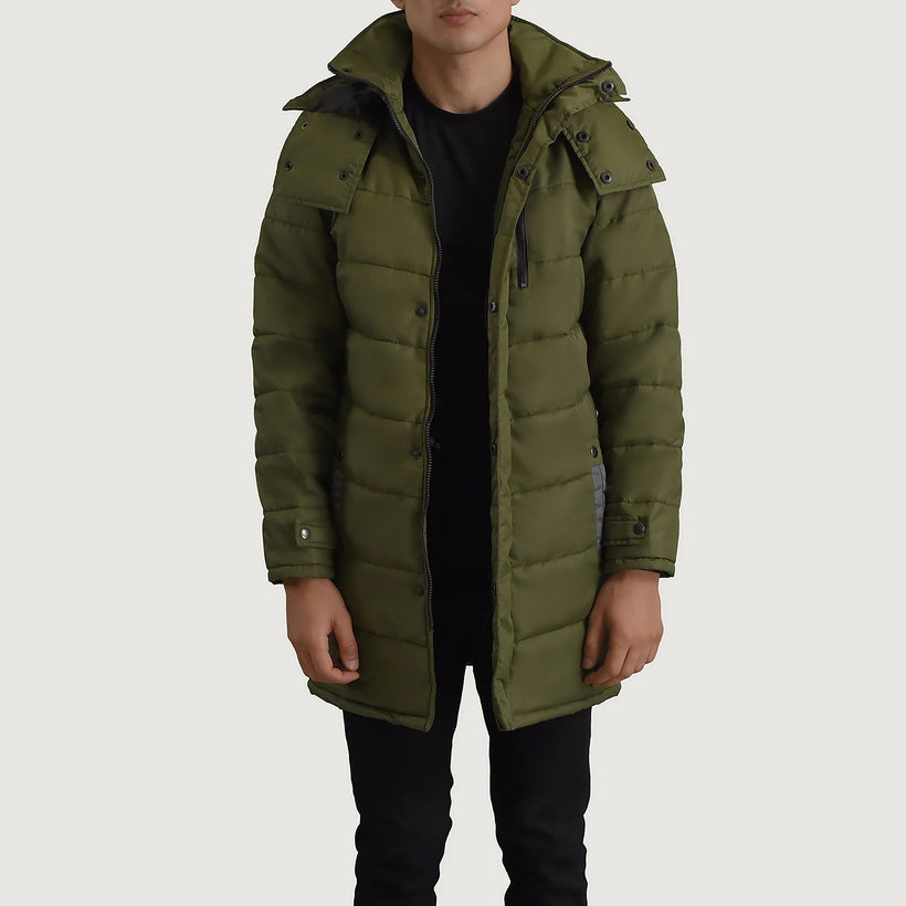 Moore Оливковый Hooded Parka для Мужчин