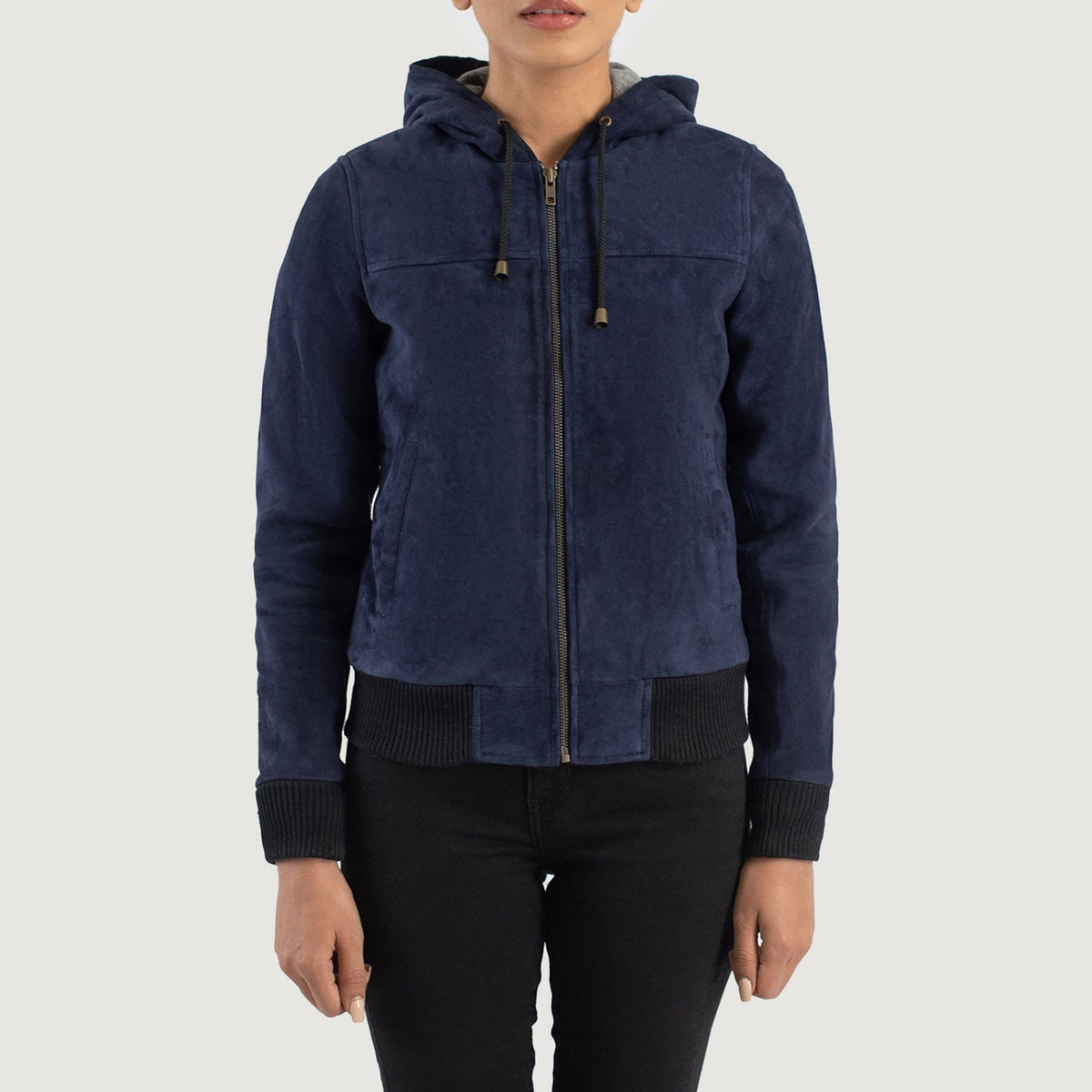 
Rebella Hooded Кожаный бомбер для Женщин – alternate product view 4